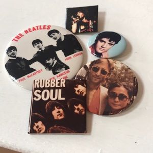 Vintage entertainment buttons